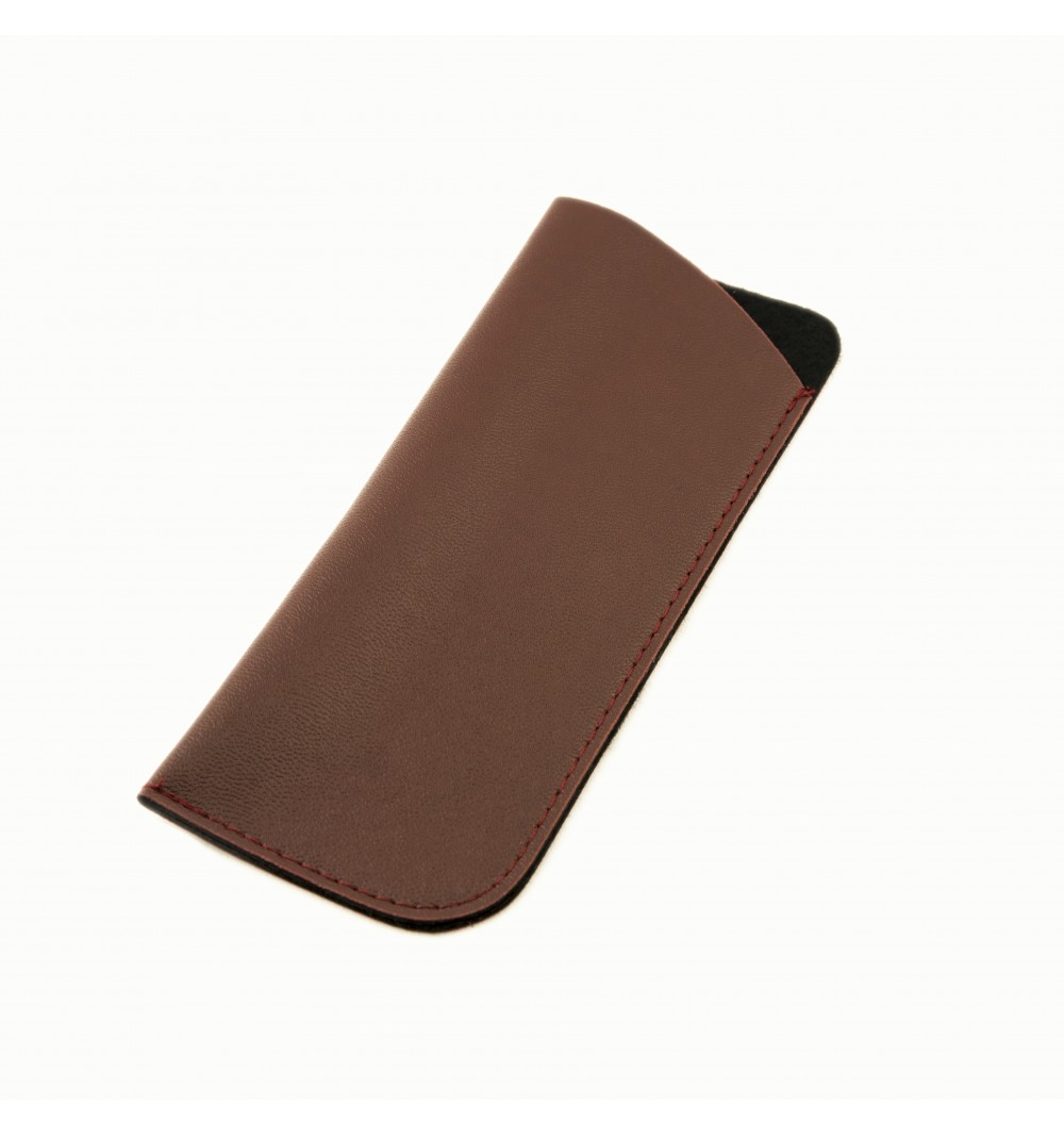 LEATHER BROWN POUCH