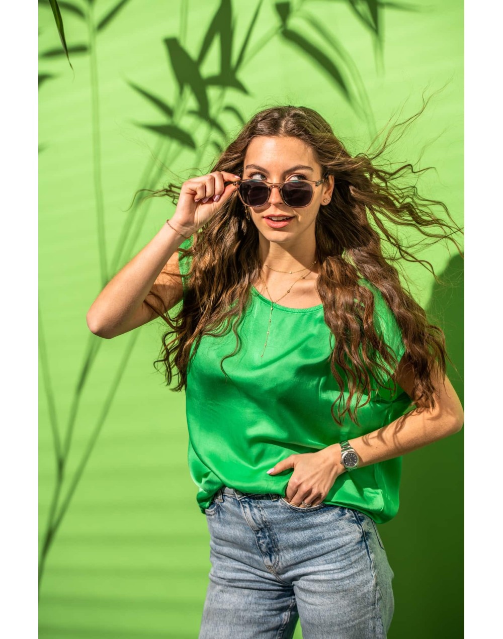 Gafas de sol cristal verde online