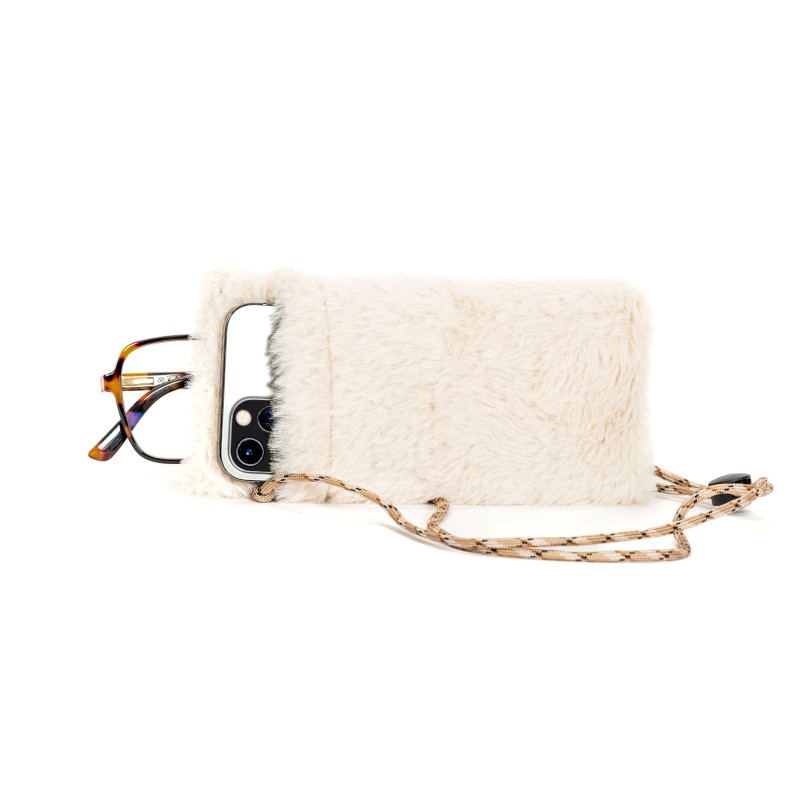 Funda polar para gafas – blanca.