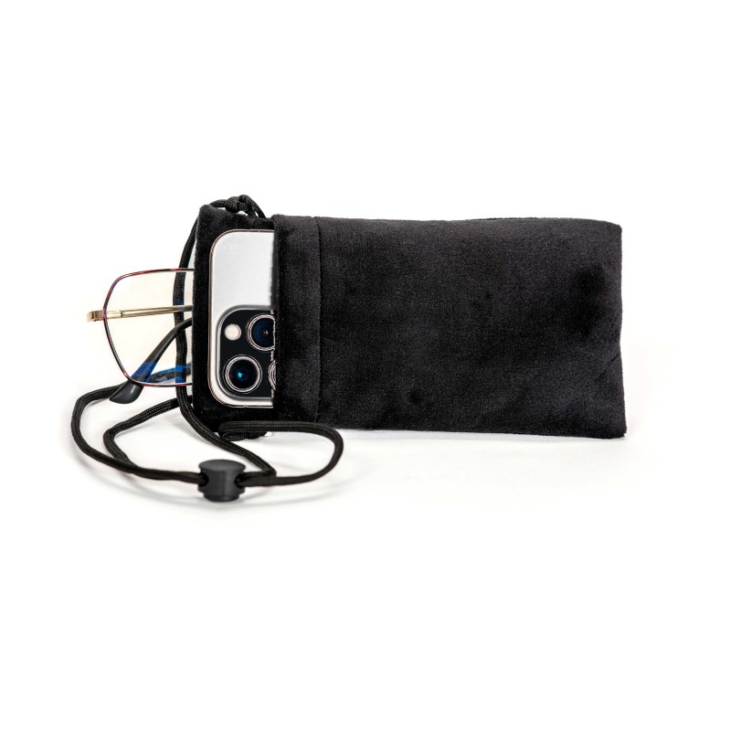 Funda de terciopelo para gafas – negra.