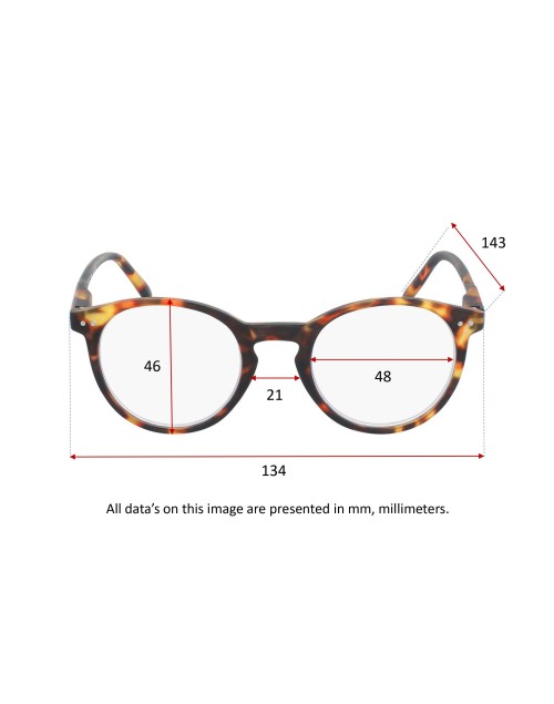 3IN1 TURTLE - Reading glasses - 3 dioptres in 1 frame