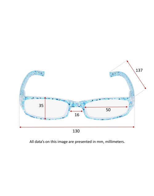 MOSAIC BLUE - Reading glasses turquoise blue