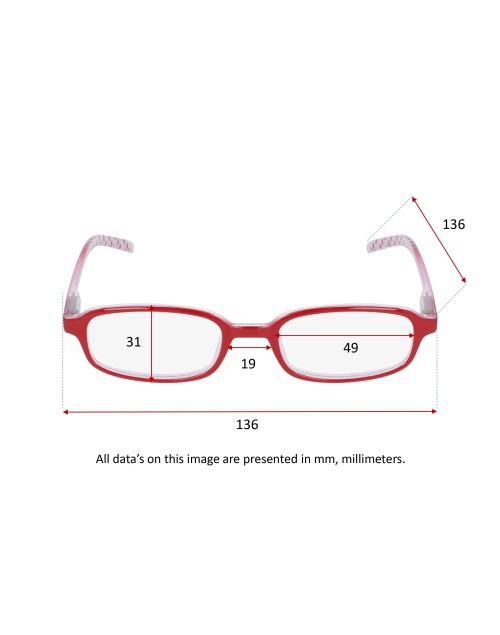 RED SPOTS - Reading glasses with red spots