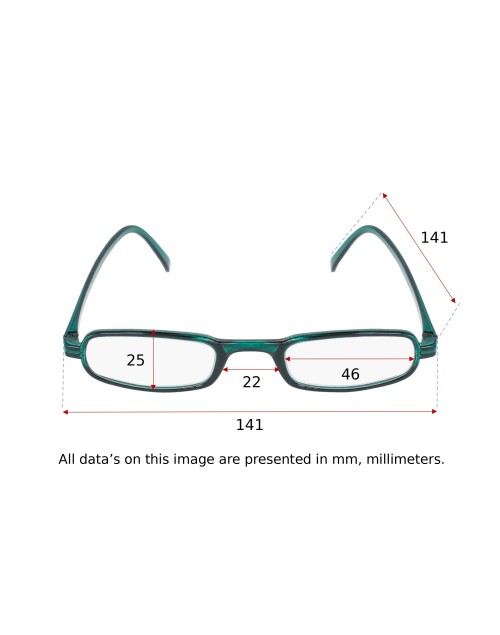 SOFT GREEN - Reading glasses - mixed model - 4411