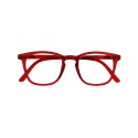 BURGUNDY - Reading glasses red transparent for man or woman